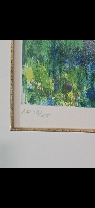 Bill Olendorf "Eze" French Riviera Village Signed AP 15/25 Framed Lithograph gallery