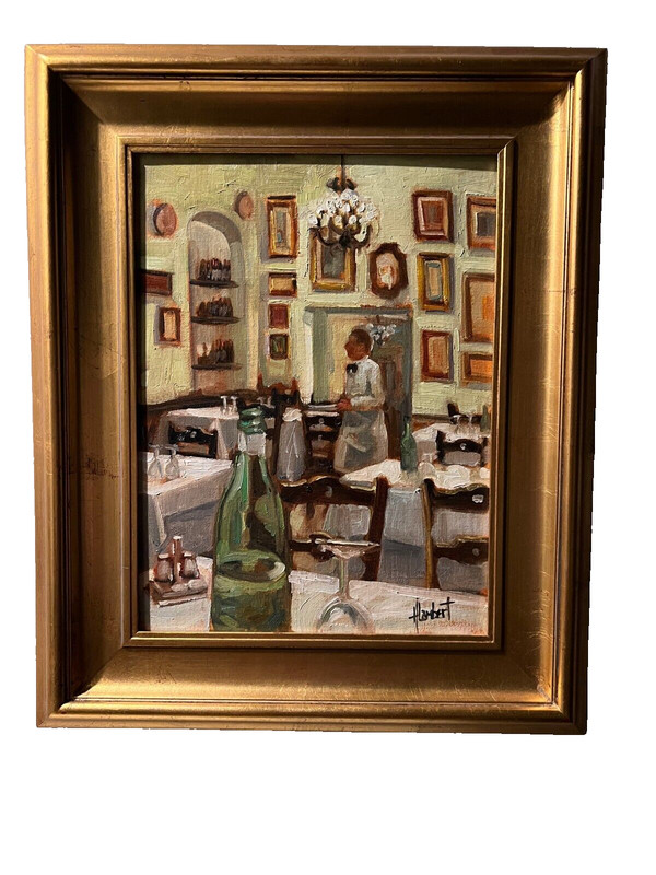 «1/2 Full» Original Oil Painting by Hilarie Lambert, Charleston, SC Artist