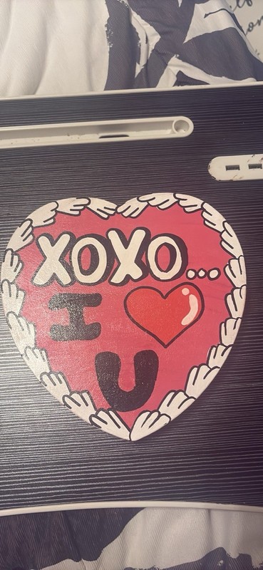 Handpainted Valentines Day Painting