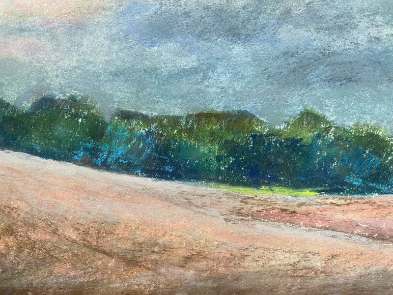 ::FRANZ EHMKE *1928 -2018 GDR PAINTER °AUTUMN SUNSET IN THE FIELD gallery