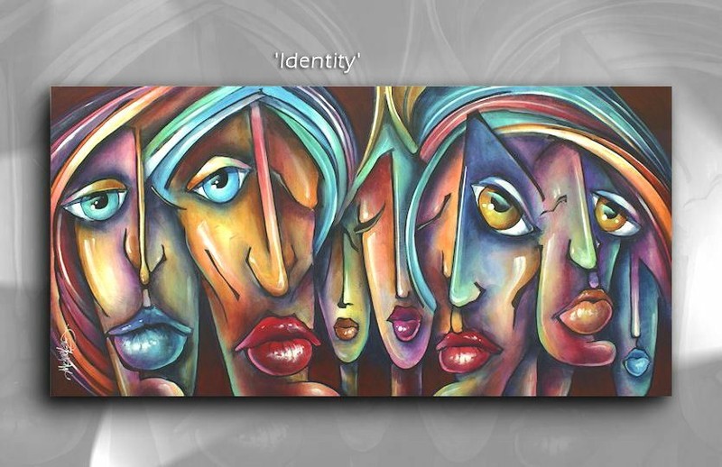 urban expression painting Michael Lang art gallery