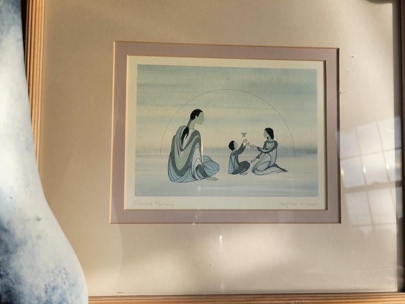 Framed Maxine Noel Canadian Art Card, "Spring Morning", Signed Ioyan Mani gallery