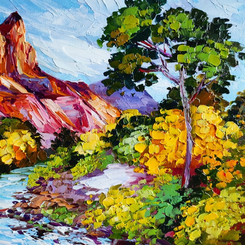 Original oil painting Grand Canyon Utah Zion National Park Landscape 10*14 inch gallery