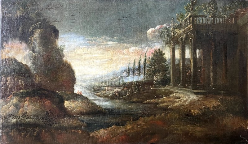 Unidentified Artist (around 1700) “Arcian fantasy landscape” gallery