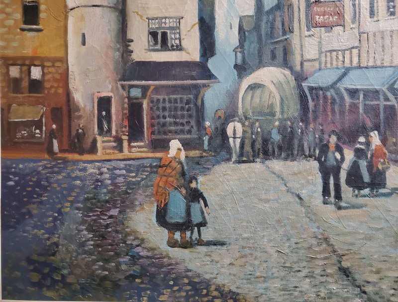 Josef Pierre Nuyttens (Belgian/American 1885-1960) Large Oil Painting on Canvas gallery