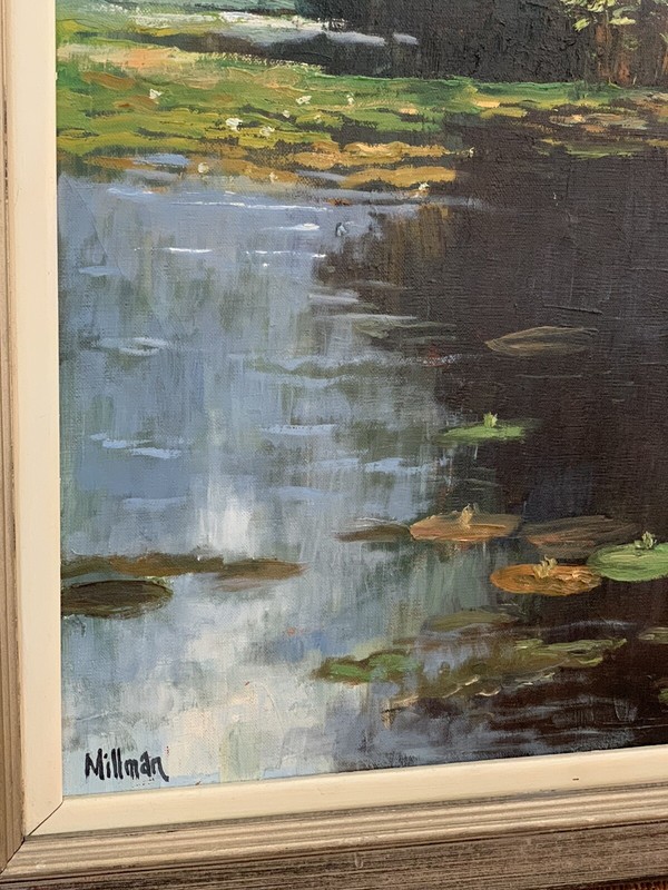 Max Millman Vintage Lake Landscape Scene New York Russian American gallery