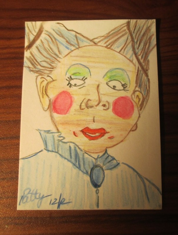 ACEO Alice In Wonderland’s Queen of Hearts Original, Patty Fisken-Jones, Signed