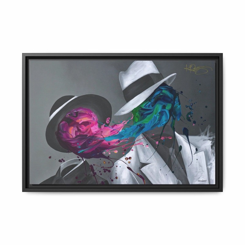 KRE8 THE EPIC BATTLE FRAMED GALLERY WRAPPED CANVAS PRINT COA ART KEVIN VIGIL