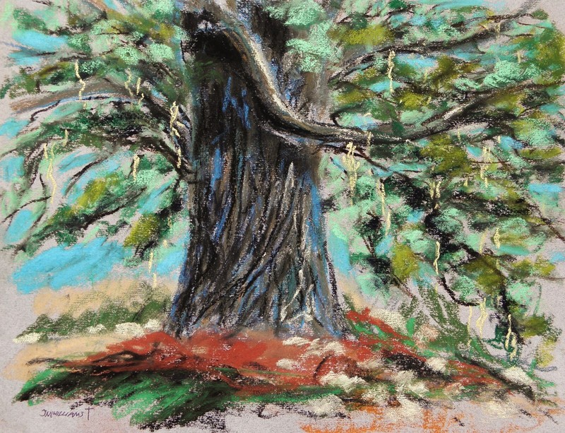 ORIGINAL FARM Landscape Pastels Painting JMW art John Williams Impressionism