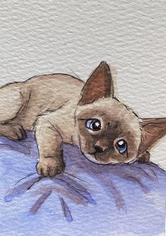 ACEO Original Mixed Media Painting Art