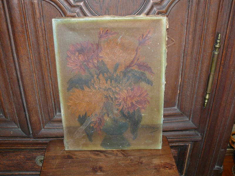 Real Oil Painting “Floral Still Life” – Signed A. Raimig – 30x40cm