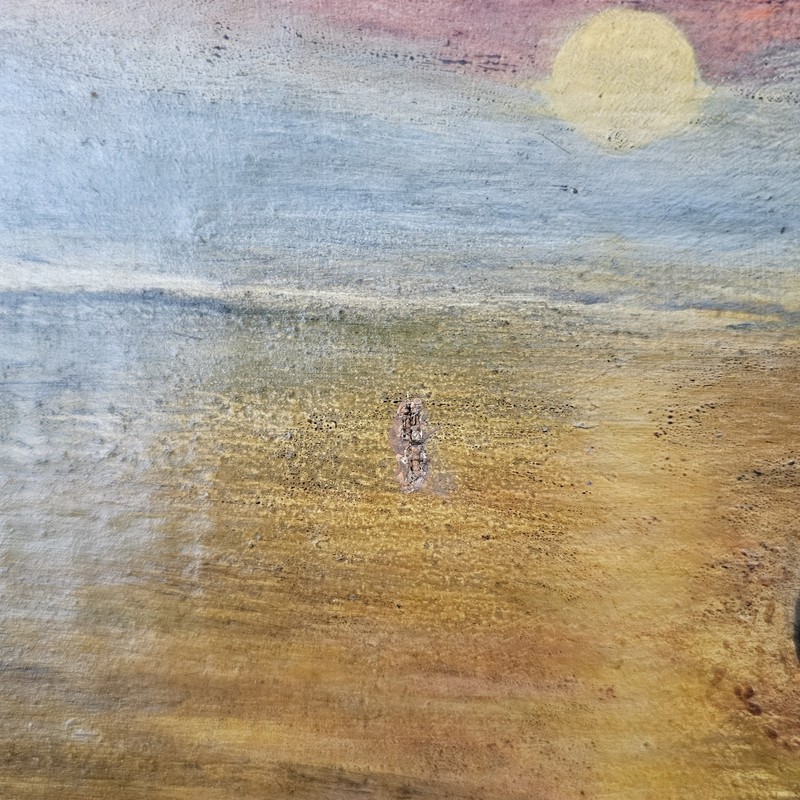 The Fighting Temeraire - After JMW Turner Oil Painting C. 1900 Academy Antique gallery