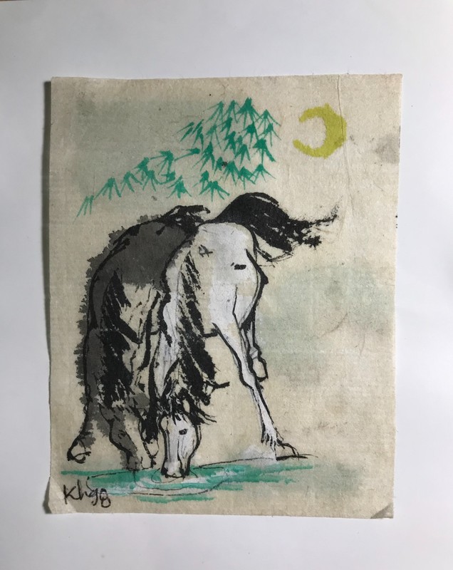 PICK ONE from Lien’s painting orig happy lunar new year 2026 size 4×5 in