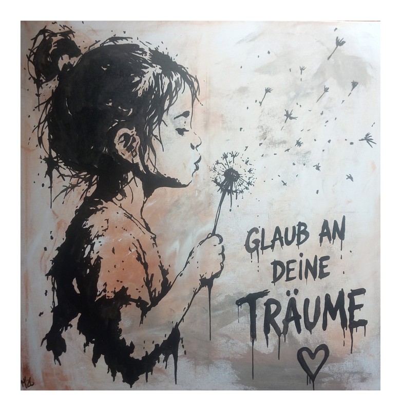 Original street art painting urban art canvas in Banksy style unique hand painted