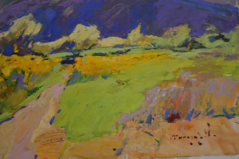 Jerusalem artichokes, 52x72 cm, Canvas, Painting by Shandor Alexander gallery