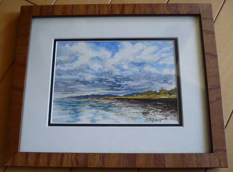 TIM ROSSOW, OCEAN SHORES WA, WASHINGTON STATE WATERCOLOR COASTAL SIGNED ARTWORK
