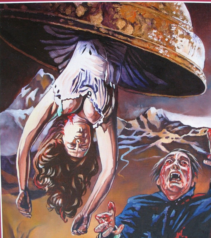DRACULA HAS RISEN FROM THE GRAVE, Original Rick Melton Oil Painting, Dark Side gallery