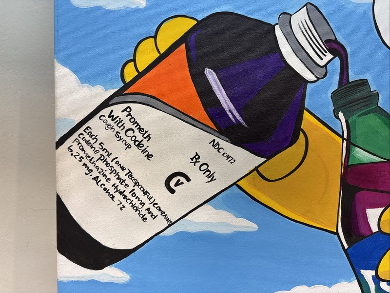 Custom Bart Simpsons Canvas. Hand Painted Art 20x16” CV JD gallery
