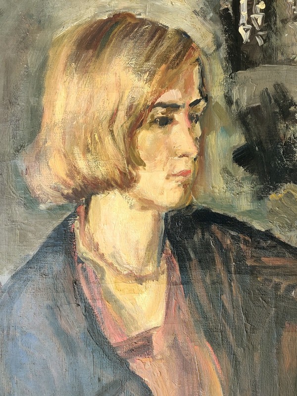 Mogens Vantore (1895-1977): PORTRAIT OF A WOMAN, original oil painting gallery