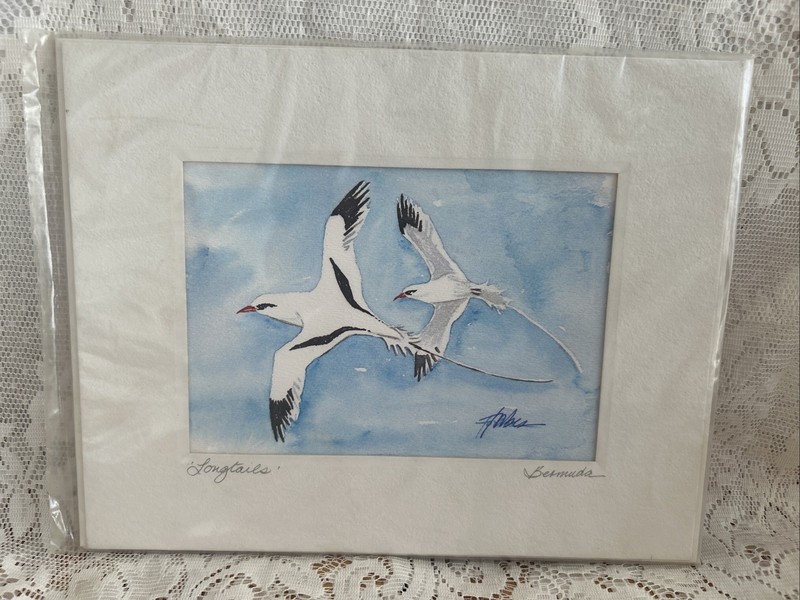 Watercolor ~Longtails~Birds~Joan Forbes~New