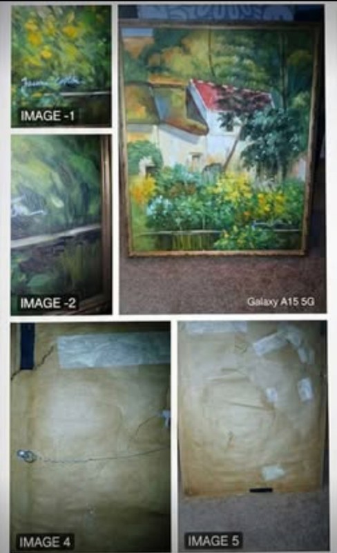 Jaconi Cotton – Cézanne Reproduction: House of Père Lacroix (1873) — AS IS