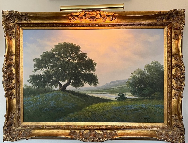 CHARLES SUMMEY OIL ON CANVAS LANDSCAPE ORIGINAL PAINTING FRAMED gallery