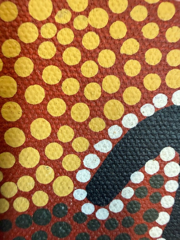 Eva Nungala Pett Aboriginal Dot Painting Bush Tucker Dreaming Luritja 60x45cm gallery