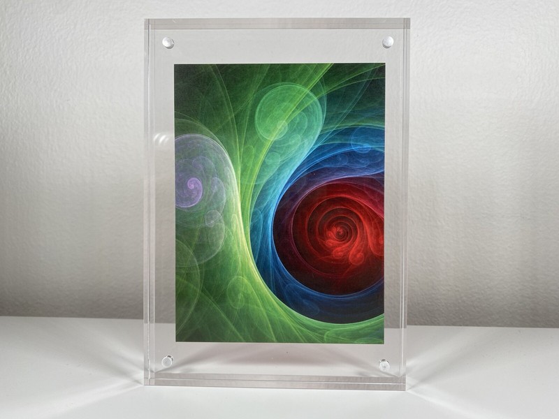 Red Storm Georgia O’ Keefe 4”x 6” Art Work in Beautiful 5″x7″ Clear Frame