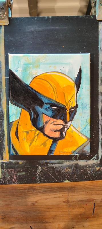 OSKI Wolverine Portrait Canvas Fine Fan Art Original Expressionism Painting gallery