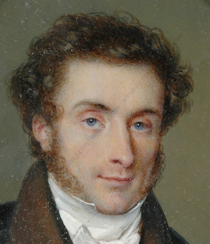 Zephirin Felix Jean Marius Belliard (1798-1861) "Male portrait" miniature, 1820s gallery