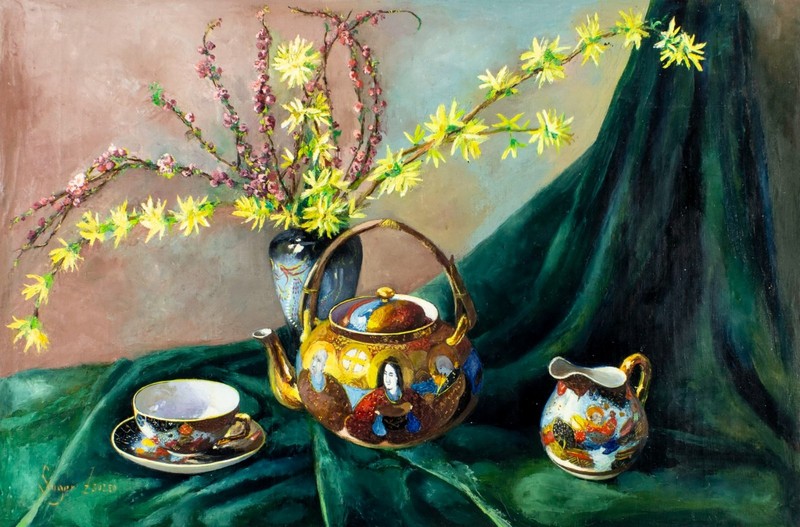 Zsuzsanna Suger (Hungary,1939-?) oil painting 136954