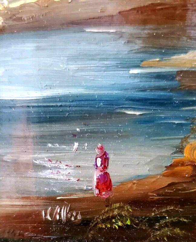 MERRILL CHASE GALLERIES ORIGINAL LAND & WATERSCAPE FRAMED OIL PAINTING BY WILKES gallery