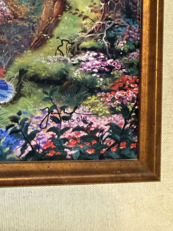Thomas Kinkade "Sleeping Beauty" 12x18 S/N Highlighted Disney Dreams Collection gallery