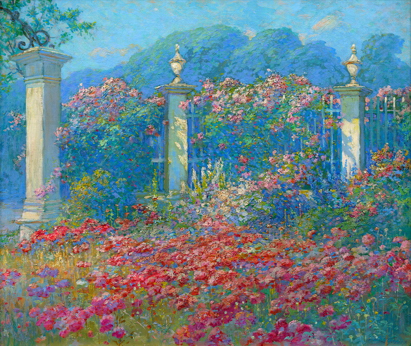 A Phlo Garden Art Giclee Printed Oil Painting Print
