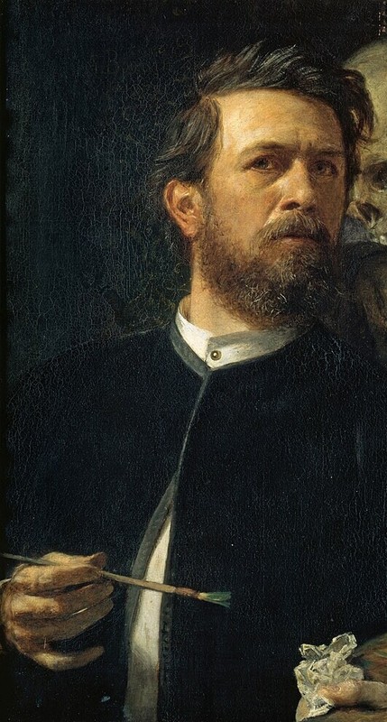 ARNOLD BOCKLIN ARTIST OIL PAINTING SIGNED. gallery