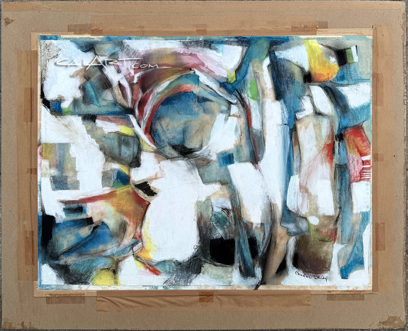 MID CENTURY PAINTING 1950'S ABSTRACT EXPRESSIONISM LOS ANGELES ARTIST gallery