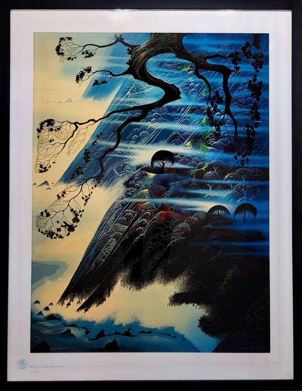 Eyvind Earle – Fog Light on the Sea Side-Limited Edition Serigraph