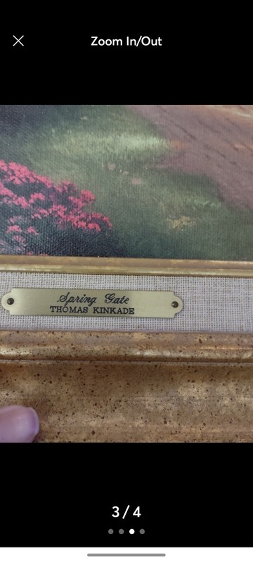 Thomas Kinkade Spring Gate Framed Canvas Art Limited 1st Edition with COA gallery