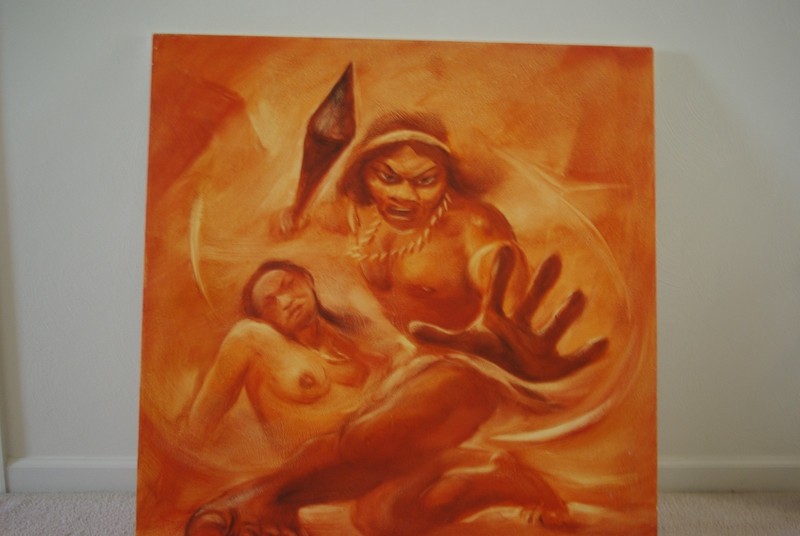 Original commissioned Jaime Fierro painting
