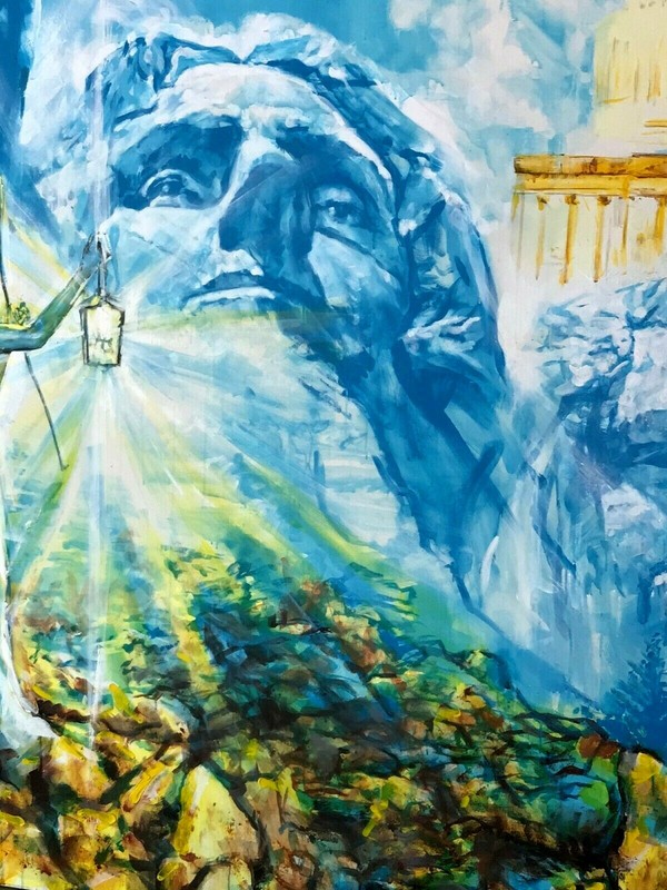 "Angelic Masterpiece" LARGE original Acrylic Painting by Artist Doug West gallery