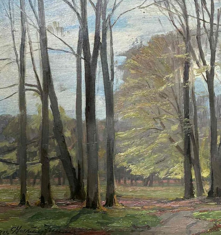 Hornung-Jensen (1882) Spring Foliage at the Deer Park. 1926 – COA gallery