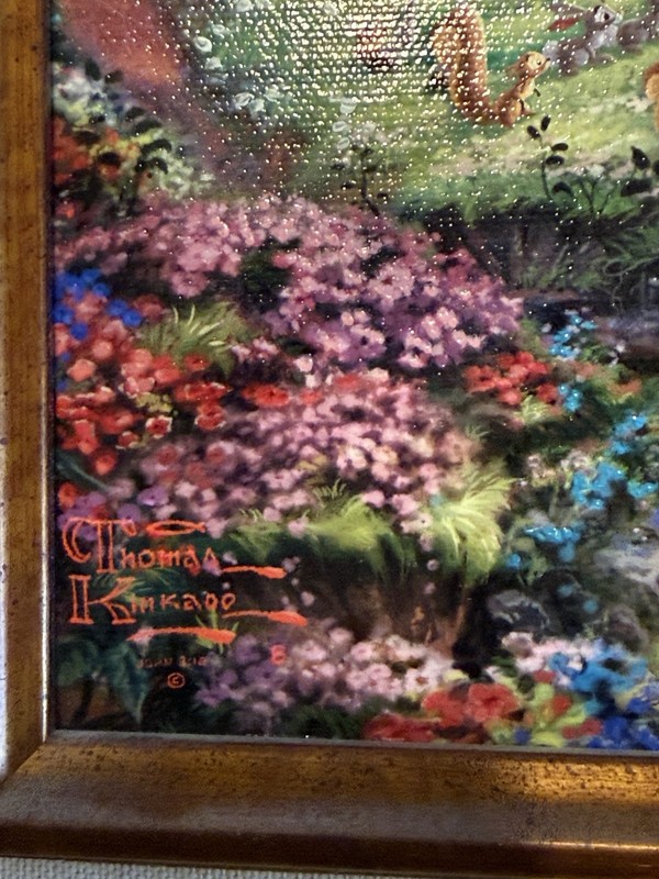 Thomas Kinkade "Sleeping Beauty" 12x18 S/N Highlighted Disney Dreams Collection gallery