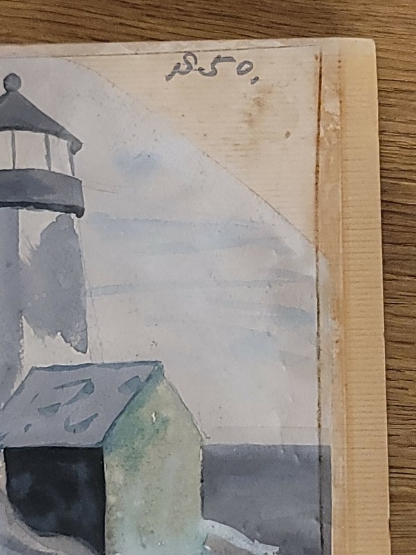Collectable Original Lighthouse Picture Contemporary Canvas ORIGINAL 1980s Japan gallery