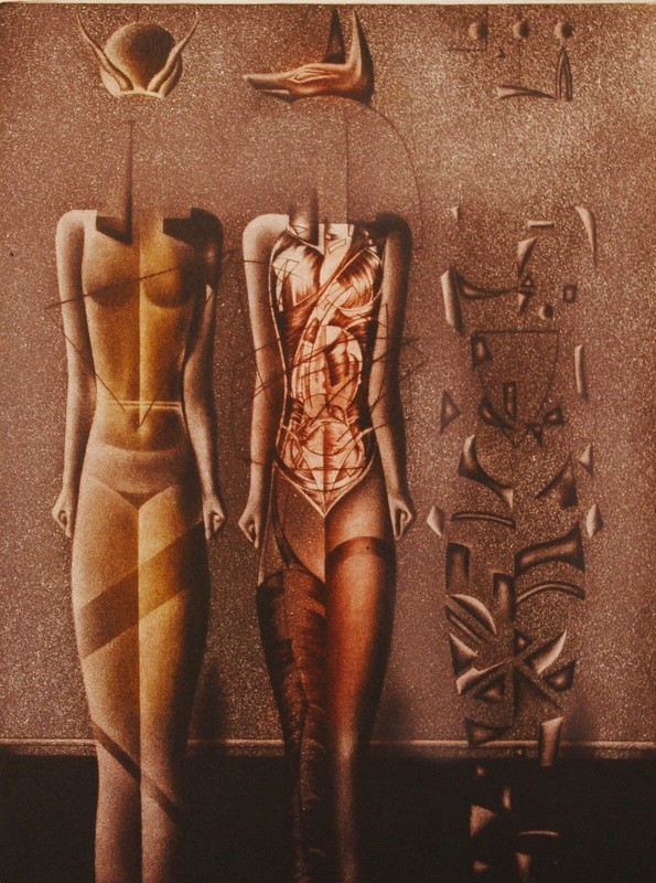 Egyptian Goddesses – Etching & Mezzotint by Peter Augustovič (1992) gallery