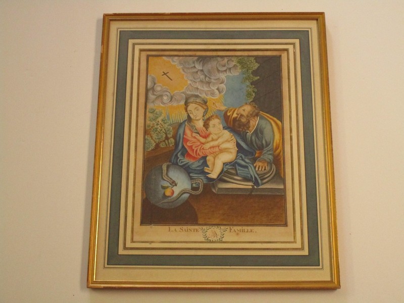 19TH CENTURY OLD MASTER PAINTING ANTIQUE MUSEUM QUALITY ICON SAINT MADONNA