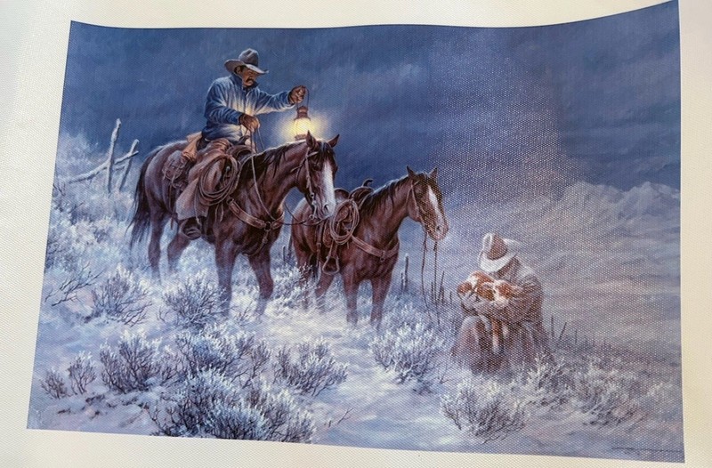 “High Range Early Arrival” Artist Fanning 2014 Printed On Canvas Giclee Art 20”