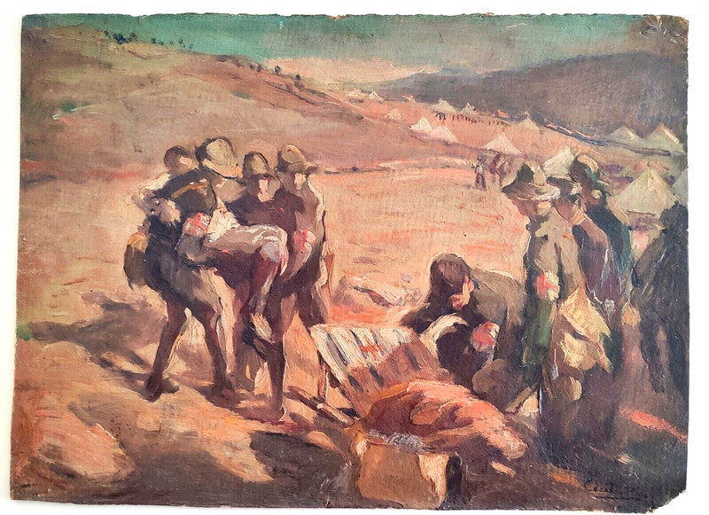 LISTED SPANISH IMPRESSIONIST OIL PAINTING SIGNED CECILIO PLA, CICLE SOROLLA