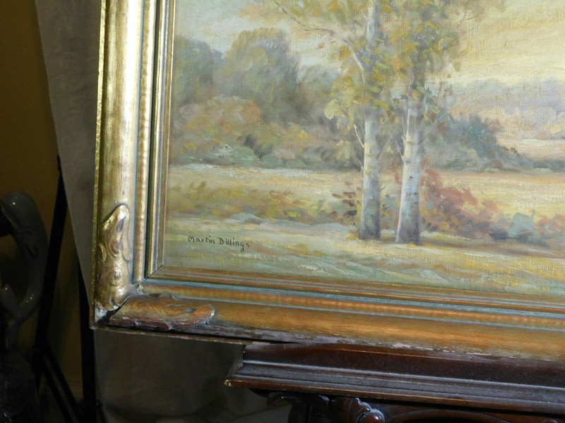 Billings Artist Original Oil On Canvas Landscape Mid-Century-"Late September" gallery