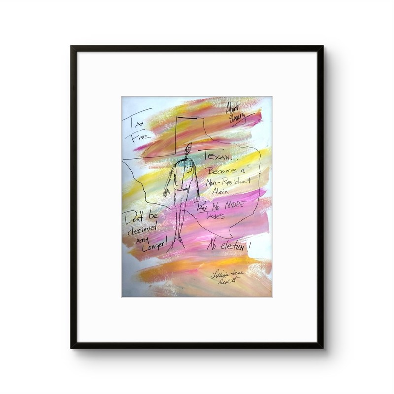 Abstract Figurative 9″x12″Original Acrylic Paper Pay No More TaxesHome Decor Art
