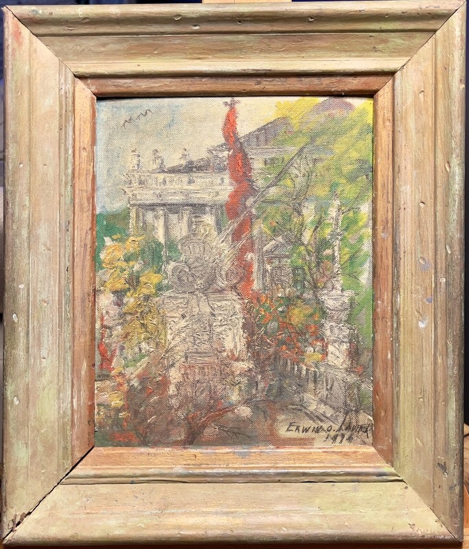 Erwin O. Lauffer | 1974 Original Painting | Fantastic piece of regional artwork!